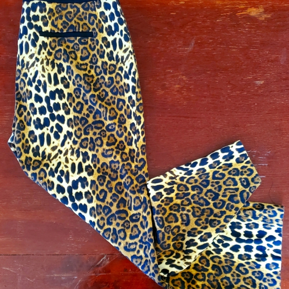 Zara leopard trousers